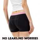 Lictin Period Underwear for Teens Girls, Absorbent Boy Shorts Period Panties Women (XL)