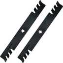 Mower Mulching Blades 138971 fits for 42" Poulan/Husqvar/Craftsman 2 Blades Set Replaces 561713XB 138498 532138971 138971x431 PP24005