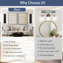 2 Pack 21.65in Modern LED Wall Sconces, Hardwired Up Down Lamp