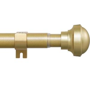 Gold Extra Long Curtain Rods 120 Inch to 170 Inch for Windows, 1 Inch Adjustable Heavy Duty Long Curtain Rods Set, Easy to Install with 3 Brackets, Suitable for Bedroom, Outdoor.