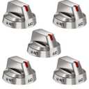 DG64-00473A Burner Control Dial Knob Range Oven Replacement Compatible with Samsung Gas Stove Knob NX58H5600SS NX58F5700WS NX58H5650WS NX58J7750SS NX58M6850SS (5pcs)