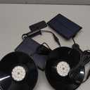 2 Pack Solar Shed Light Outdoor Indoor, Solar Powered Pendant Light with Remote 3000K/4000K/6000K, IP65 Waterproof for Garden, Patio, Balcony, Barn, Shed, Chicken Coop, Gazebo