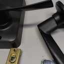 Veise Keypad Door Lock with Handle, Keyless Entry for Front Door & Bedroom, Electronic Lock with Code, Auto-Locking, Easy Installation, Passage Mode, Matte Black