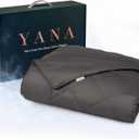 YANA Bamboo Cooling Blanket, 100% Bamboo Lyocell, Lightweight Breathable Blanket for Hot Sleepers, Bamboo & Down Alternative Fill, Machine Washable, Oeko-TEX Certified, 80 x 60 in, Queen