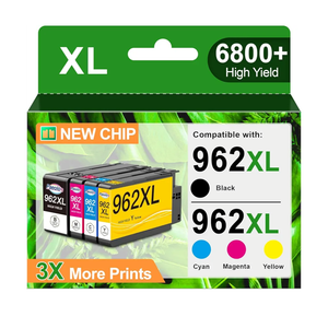 962 962XL Ink Cartridges Combo Pack for HP 962XL Ink Cartridges Combo Pack for HP 962 XL for HP Ink 962 for HP 9010 Ink Cartridge Officejet Pro 9010 9015 9020 9018 9025 Printer (962XL Ink 4Pack)