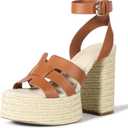 The Drop Women's Bea Platform Heel (8, Cognac)
