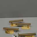 Yagoo 4 Pcs Adhesive Curtain HoldbacksScrew-in Curtain Tie Backs Curtain Holders Tiebacks Curtain Hooks for Wall Mounted Curtain Pull Backs for Home Decor Drapes (4, Gold)