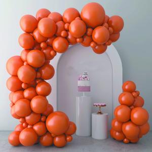 Burnt Orange Balloons 73pcs 5/10/12/18 inch Assorted Sizes Baby Shower Party Balloons Happy Birthday Decoration Tropical Hawaii Party Balloons