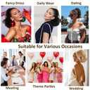 2 x Ponytail Extension, 12 Inch Pony Tails Hair Extensions, Hold Securely, Tangle-Free,Curly Wavy Natural Looking Synthetic Claw Clip Ponytail Extension for Daily Use (Golden Blonde Mix Bleached Blonde Evenly)