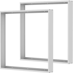 2x2FT Surface Mount Kit for LED Flat Panel Light, 3.15" Width, 2Pack | 24"x24" Sturdy Aluminum Surface Mount Bracket, 2' by 2' Flush Kit, 2 Set 2Ft x 2Ft Metal Frame for Troffer Lights
