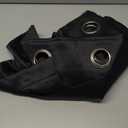 H.VERSAILTEX 100% Blackout Curtains for Bedroom Black Out Curtains 96 inch Thermal Insulated Long Blackout Curtains for Living Room, Energy Saving Curtains for Patio Door Grommet (1 Panel, Jet Black)