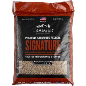 Traeger Grills Signature Blend 100% All-Natural Hardwood Pellets for Grill Smoke Bake Roast Braise and BBQ 20 lb. Bag