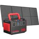 MARBERO Solar Generator 240Wh 300W Portable Power Station with Solar Panel 60W Included Backup Lithium Battery with AC Outlets for Camping Home Outdoor Emergency Hiking Travel