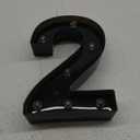 Light Up Black Alphabet Marquee Number Sign LED Marquee Number Lights Sign for Night Light Home Bar Christmas Lamp Birthday Party Wedding Decoration 2