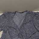 PRETTYGARDEN Women's Boho Floral Maxi Dress Summer Short Sleeve Wrap V Neck Long Flowy Beach Vacation Wedding Guest Dresses (Blue,X-Large)