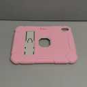 BMOUO Case for iPad (A16) 11th Generation 11 Inch 2025/iPad 10th Generation 10.9" 2022 - with Kickstand & Pencil Holder, Heavy Duty Shockproof Protective iPad 11th 10th Generation Case, Pink