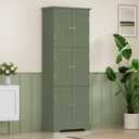 ChooChoo 63.2" Tall Bathroom Storage Cabinet with 6 Doors