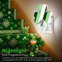 Hohean Wall Fragrance Plug in with Night Light, Compatible with Bath & Body Works WallFlower Fragrance, Wall Plug Oil Diffuser with Nightlight for Home, Office(1 Pack,Flocked Shamrock)