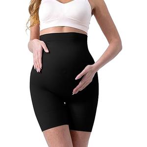 SUNNYBUY Women's Maternity Shapewear for Dresses, Seamless Mid-Thigh Pregnancy Underwear Over Belly Support M