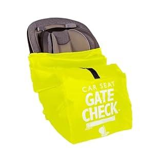 J.L. Childress Gate Check Bag for Car Seats - Travel Bag for Airplane - Includes AIRTAG Holder - Fits All Baby Car Seats, Infant Carriers & Child Booster Seats, Black