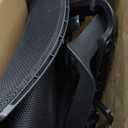 FDW Office Chair Ergonomic Desk Chair Mid-Back Mesh Computer Chair Lumbar Support Comfortable Executive Adjustable Rolling Swivel Task Chair with Armrests, Black