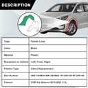 SecosAutoparts Front Left & Right Side Fender Liner Wheel Splash Set Compatible with Kia Sedona 2015-2021# 86811A9000 86812A9000 KI1248148 KI1249148