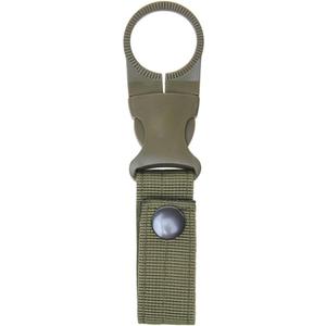 Webbing Backpack Buckle Carabiners Attach Quickdraw Water Bottle Hanger Holder Outdoor Camping Hiking Climbing Accessories (Military green)