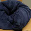 Sunbeam Royal Luxe Night Fog Heated Blanket 12-Heat Settings Auto Off Machine Washable Twin, Blue