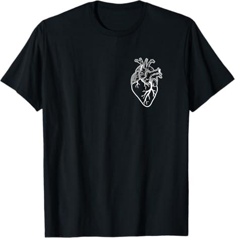 Anatomical Heart Cardiac Nurse T-Shirt T-Shirt Small