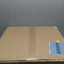 20 inches Low Profile DC Small Boho Wicker Ceiling Fan with Light Fixture and Remote,Enclosed Bamboo Rattan Caged Flush Mount Bladeless Wooden Fandelier for Kitchen Bedroom Indoor