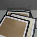 Giftgarden Black 8.5 x 11 Picture Frame with Mat, 10x12 Frame Matted to 8.5x11 Award Certificate Document Photo, Wall or Tabletop Display, Set of 4