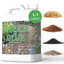 Mulch Glue for Landscaping, Rock Glue Pea Gravel 1.1 Gallon | Stones Binder, Long-Lasting Strong Safe Bond Lock Rubber Mulch for Cypress, Lawn, Patio, Garden