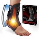 Welnove Ankle Brace: Metal Support for Men & Women, Prevention of Sprained Ankles with Metal Springs, ankle support for menComfortable Compression & Breathable Design, Injury Recovery(1 Unit,L)