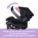 Baby Trend EZ-Lift PRO Infant Car Seat, Dash Rose Lightweight Premium Carry, Plush Infant Cushioning, Adjustable Harness Support [MFD: 02-05-2026]