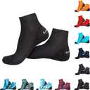 OMGear Water Socks Sand Proof Booties Quick Dry Swim Dive Socks for Sand Soccer Beach Volleyball (Small, Black02)