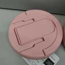 20oz Insulated Vacuum Food Jar with Buckle Lid,Soup Thermo for Hot Food Kids,Wide Mouth Leakproof Stainless Steel Lunch Container with Spoon-Pink