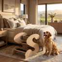Wood Stairs for Dogs WoodPattern,80lb
