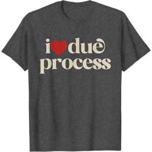 I Love Due Process T-Shirt, Size: XL