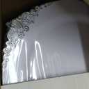 YOUBET 700PCS Silver Plastic Plates - White and Silver Disposable Plates - Silvery Plastic Dinnerware Set - Include 200 Plates, 300 Heavy Duty Silverware, 100 Cups and 100 Napkins for Wedding & Party