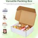 MESHA White Corrugated Mailing Box 12x9x4 Inch Shipping Boxes Cardboard For Small Business Packaging Mailer 20PACK