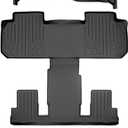 MAXLINER All Weather Custom Fit 2 Row & Cargo Liner Behind The 3rd Row Floor Mat Liner Set Compatible with 2018-2024 Buick Enclave