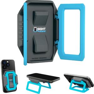 SightStand Phone Stand Magnifier with Clip-On Focus Lens  Universal Smartphone Holder for Reading Assistance  Sturdy Grip, Adjustable, Secure Hold, Durable, Works with Any Phone