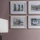 60-Pairs(120 Strips) Large Picture Hanging Strips Heavy Duty, Removable Hook and Loop Tape, Picture Hanger Damage Free, Waterproof Adhesive Strips for Frame Hanging