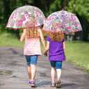 Kids Umbrella Clear Bubble Umbrellas for Rain,Safety Dome Windproof Umbrella for Kid Girls and Boys