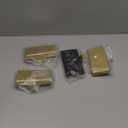 4 Pack Metal Christmas Stocking Holders for Mantle Heavy Duty Stocking Hangers Stocking Hook Christmas Ornaments for Counter Tables Window Fireplace Mantle Decoration (Gold)