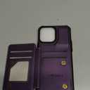 Vinich for iPhone 13 Pro Max Wallet Case with Card Holder, RFID Blocking Credit Slots Kickstand Shockproof Phone Cover Fit for iPhone 13 Pro Max 6.7" Purple