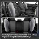 EKR CRV Seat Covers Custom Fit for Honda CRV 2023 2024 2025 2026 Leather Car Seat Cover Full Set for Trucks SUV,Waterproof Car Seat Cushion,Faux Leather (Black/Gray)