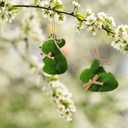 8.2ft Moss Green Easter Bunny Garland with Bow Farmhouse Rustic Spring Decor Flocked Easter Hanging Banner for Mantel Fireplace Wall Home Office Decoration