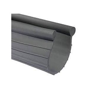 Garage Door Weather Seal - Bottom Seal Bead Type - Grey Vinyl (20')