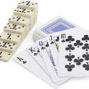 5 in 1 Magnetic Chess Checkers Dominoes Backgammon and Cards Set, Mini Travel Size Multi Board Games
